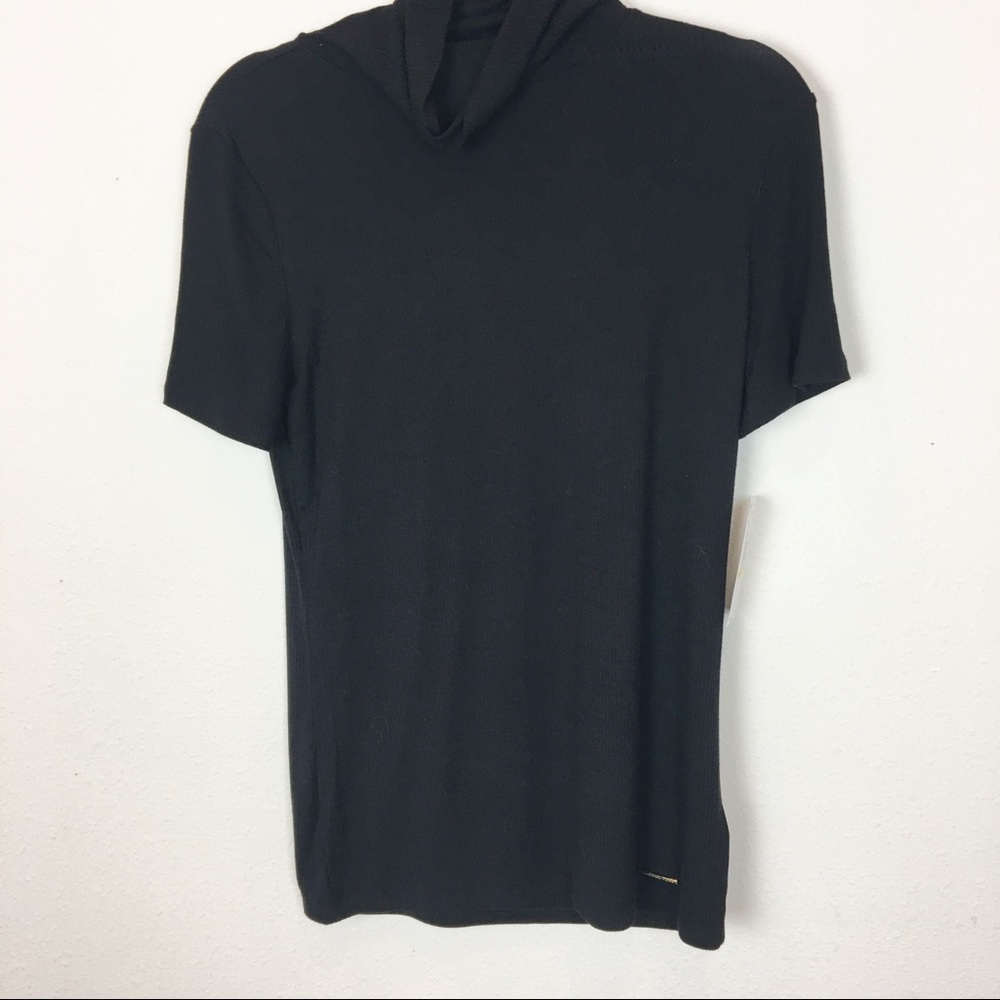 Michael KORS medium black ribbed sweater NWT A1